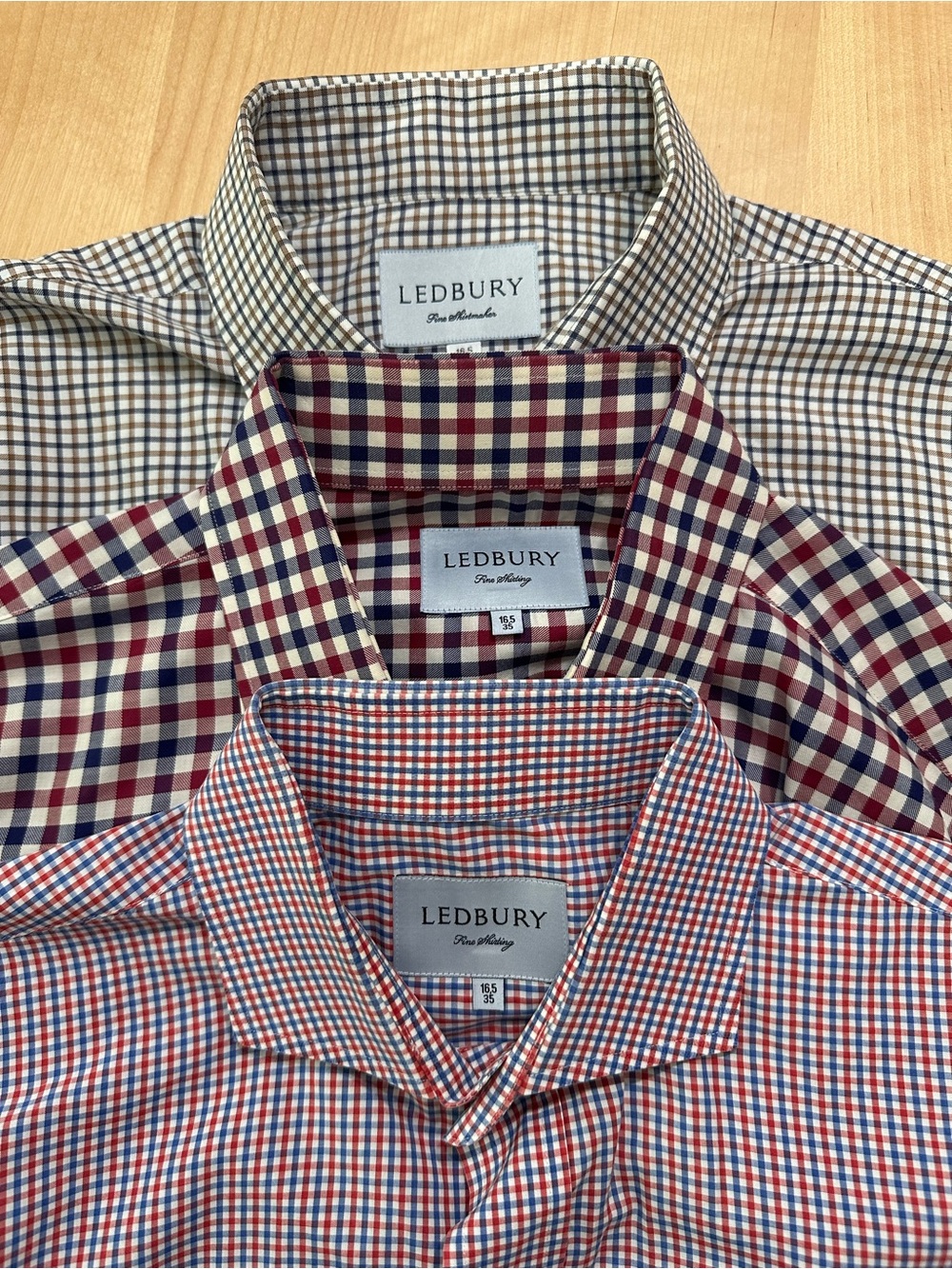 3pk - Ledbury Men's dress shirt size 16.5/35